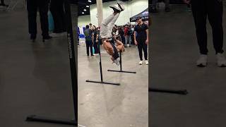 Levitating at LA Fit EXPO 2025 Crazy Workout