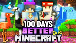 We Survived 100 Days in Better Minecraft Hardcore - Duo Modded.. Here's What Happened