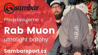 Rab Muon - představujeme nový ultralight batoh | ULTRALEHKÝ a odolný batoh | Sambarsport.cz