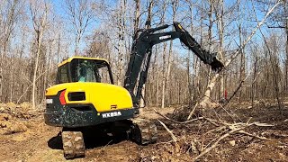 NEW 2021 Hyundai HX85A Excavator - Trying it out on the Homestead