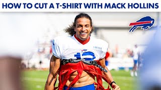 How To Cut A T-Shirt With Mack Hollins | Buffalo Bills