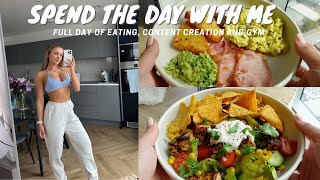 DAY IN THE LIFE | of a full time content creator, full day of eating, mini cut update
