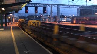 (HD) DRS 57010+57008 depart Carlisle on 6K27 3rd January 2014