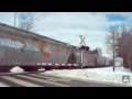 gexr train crosses ashland ave.