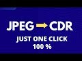 how to convert jpg to cdr in coreldraw | quick convert jpg to cdr in coreldraw