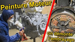 On ouvre le tracteur pour l'embrayage + peinture moteur !!! Rénovation tracteur Deutz 6206 / #3