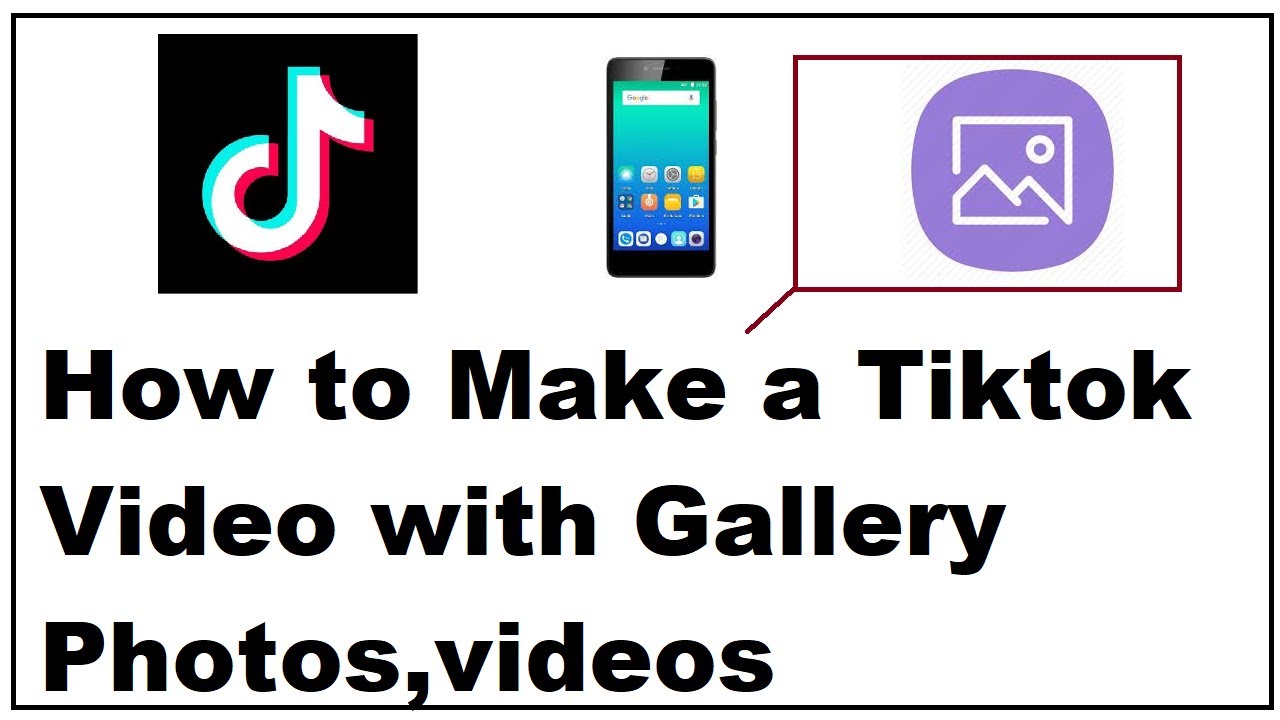 How To Make A Tiktok Video With Gallery Photos,Images And Videos - YouTube