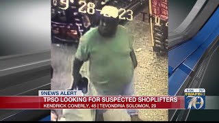 CRIME STOPPERS: TPSO searching for suspected shoplifters