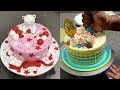 Most Beautiful Cake Decorating | Flowers Cake Decorating Ideas | Simple Flower Birthday Cake