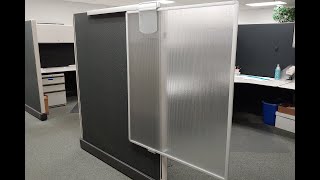 How To Install A Sliding Privacy Door For Cubicles