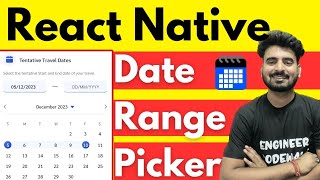 🗓️ React Native Calendar Range Picker ✅ | Engineer Codewala