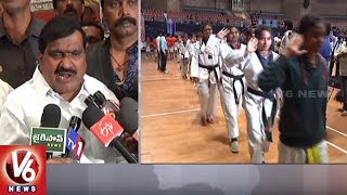 CM Cup Telangana | Minister Mahender Reddy Launches Taekwondo Tournaments | V6 News