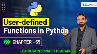 User-defined Functions in Python | Python for Beginners | Chapter 65