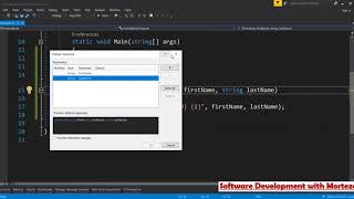 Change a method signature refactoring