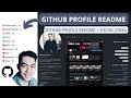 Create a GitHub Profile Readme w/ social links