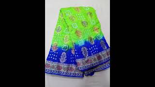 bandhani saree, Rajasthani bandhani saree, cotton bandhani, jaypuri bandhani #shorts