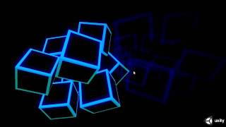 Learning Unity: Glowing Rotating Cubes JavaScript