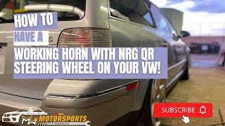 #NRG Quick Release Steering Wheel With Working Horn On #Volkswagen