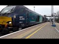 *1 tone thrash* drs 68017 68005 pass p2 at ashford int l 22 03 2019