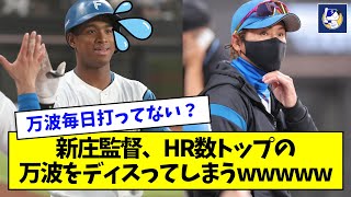 新庄監督、HR数トップの万波をディスってしまうwwwww【なんJ反応】