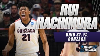 Gonzaga's Rui Hachimura scores 25 points in the Bulldogs Second Round victory