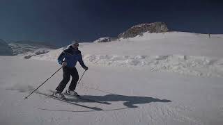 Skiing in Kanin, Slovenia