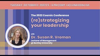 (re)strategizing leadership with Dr. Susan Vroman