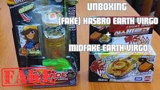 FAKE HASBRO BEYBLADES? !| Fake Hasbro Earth Virgo Unboxing vs Midfake Takara Sonokong Earth Virgo