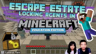 How to Code *ESCAPE ESTATE: YELLOW PATHWAY: LOCKING AGENTS IN * in MINECRAFT EDUCATION Hour of Code