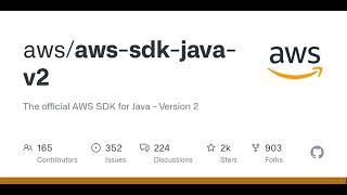 GitHub - aws/aws-sdk-java-v2: The official AWS SDK for Java - Version 2