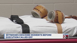 Witnesses describe moments before Tony Carruthers' execution called off