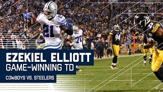Ezekiel Elliott Wins Game with Clutch TD Run! | Cowboys vs. Steelers | NFL