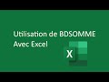 BDSOMME avec Excel