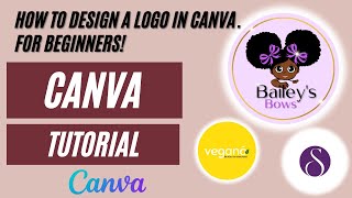 LOGO DESIGNING in CANVA: How to design a logo in canva for beginners!