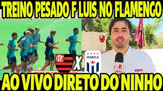 AGORA! TREINO PESADO DE FILIPE LUIS NO FLAMENGO! INFORMAÇÃO AO VIVO DIRETO DO NINHO DO URUBU