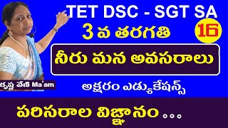 నీరు మన అవసరాలు || 3rd Class Evs Lessons for Tet Dsc || Ap Telangana Tet Dsc Online Classes.