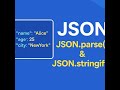09 Master JSON in JavaScript | JSON.parse() & JSON.stringify()