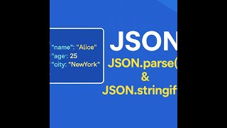 09 Master JSON in JavaScript | JSON.parse() & JSON.stringify()