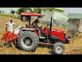 kro check 15 tine cultivator massey 9500 smart ki takat farming vlogs daily life vlogs