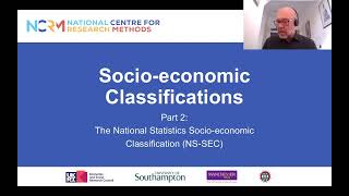 Socio-economic classifications: Part 2. The National Statistics Socio-economic Classification