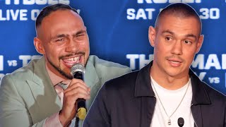 Keith Thurman vs Tim Tszyu • FULL Press Conference & face off video