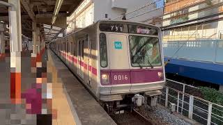 東武スカイツリーライン　メトロ8000系8116F 西新井駅発車