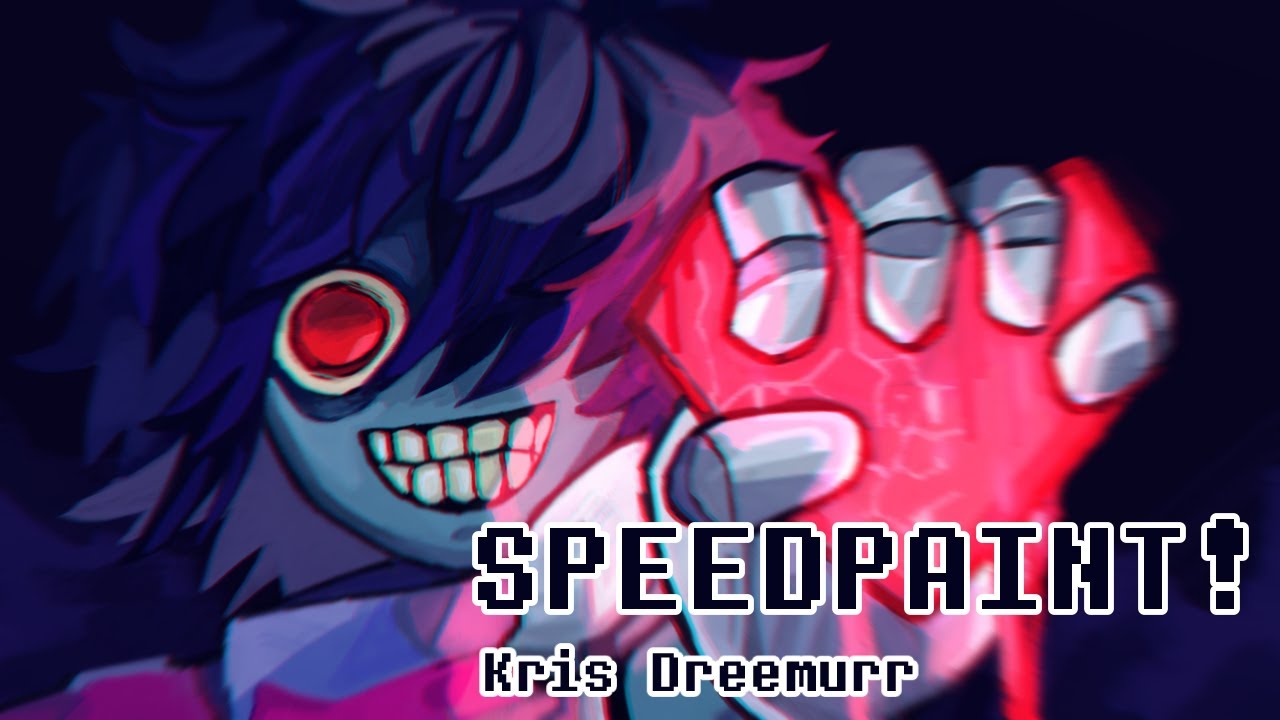Deltarune Speedpaint Kris Dreemurr Youtube
