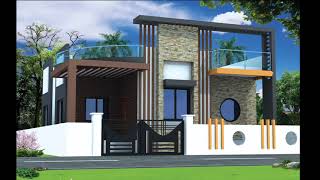 27x40 feet Single story modern Bungalow plan with 3D elevation | #27x40 #modern #bungalow #house