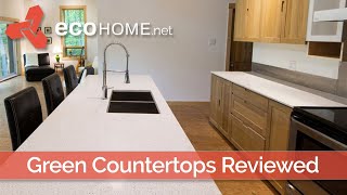 Green Countertops for LEED homes - Cosentino recycled quartz counters - ecoHOME Product Review