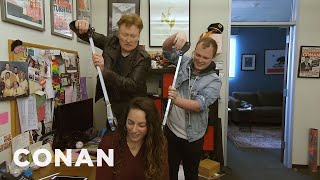 Conan Shares Coronavirus Tips With His Staff | CONAN on TBS