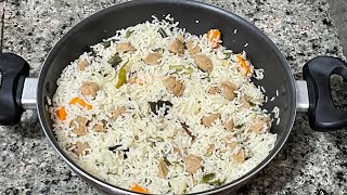 Soya Chunks Pulao Recipe | పిల్లల లంచ్ బాక్స్ లోకి ఈజీగా చేసుకునే సోయా పులావ్ | Meal Maker Pulao