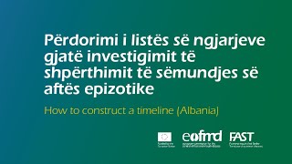 Përdorimi i listës së ngjarjeve gjatë investigimit të shpërthimit të sëmundjes së aftës epizotike