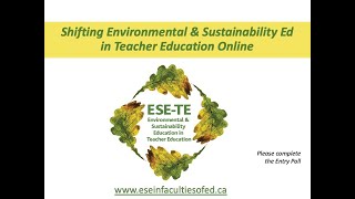 ESE-TE Webinar 1 - Shifting ESE in Teacher Education Online (Sept. 24, 2020)