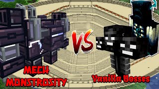 Mech Monstrosity VS Vanilla Bosses | Minecraft |Mobs Battle